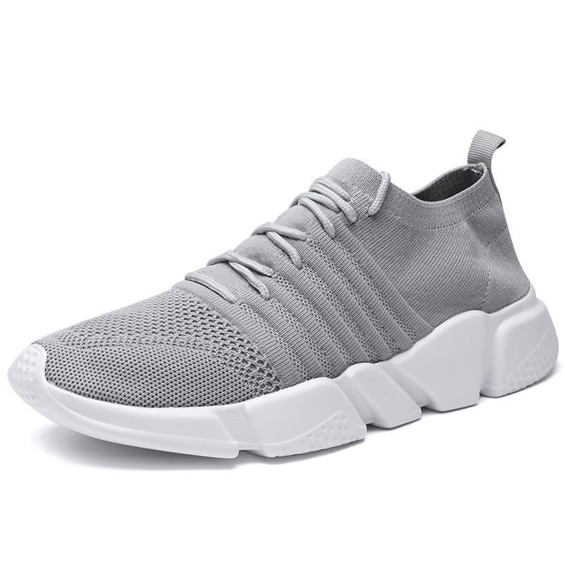 New Lightweight Mesh Surface Running Breathable Casual Shoes Gray - D&A