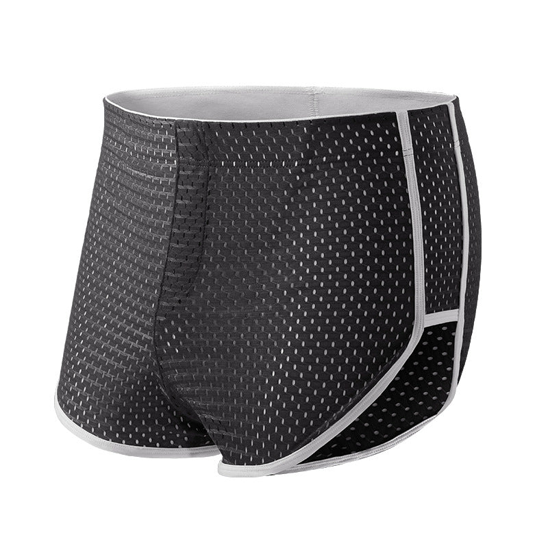 Men's Boxers Ice Silk Underwear Teenagers Dark Gray - D&A