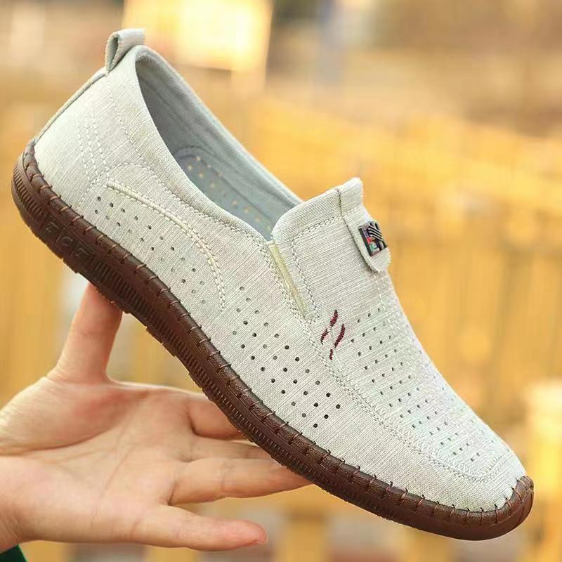 Old Beijing Cloth Shoes Summer Hollow Breathable Casual - D&A
