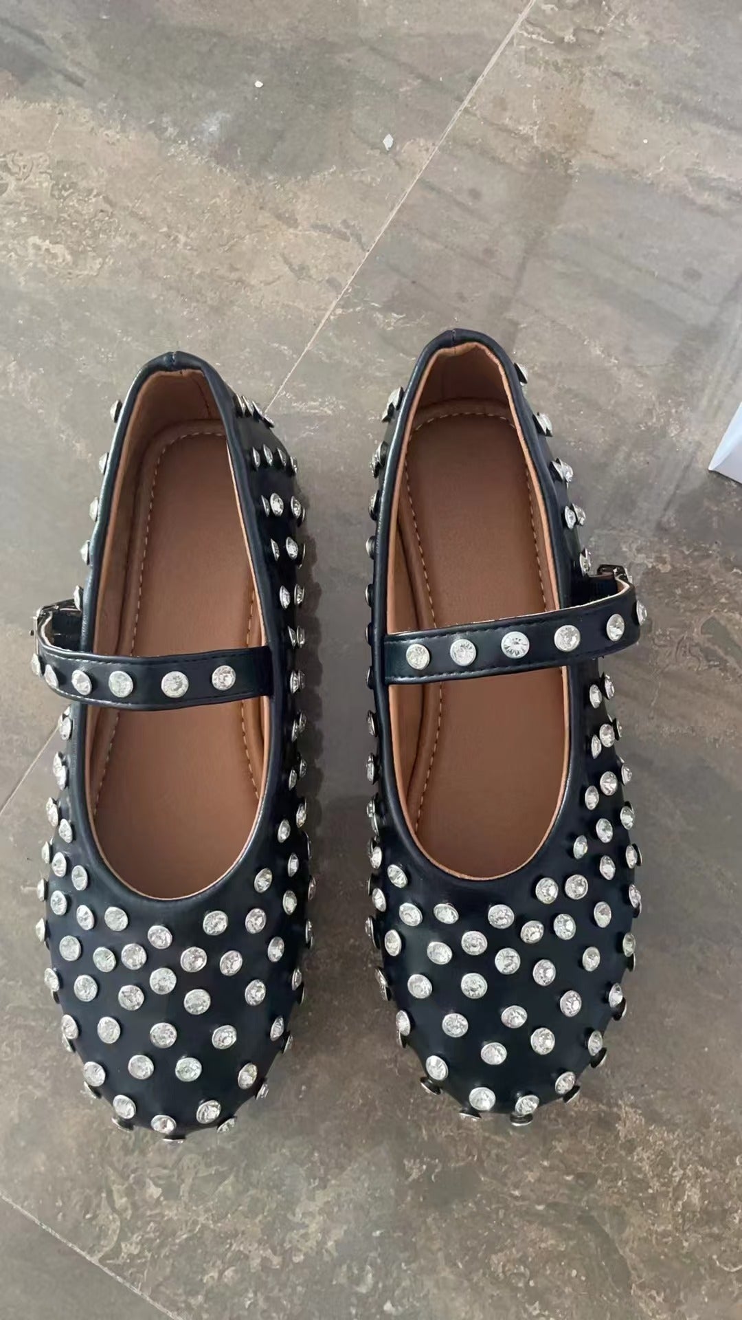 Round Toe Flat Bottom Comfortable Fashion Women's Shoes High Quality In Stock Black - D&A