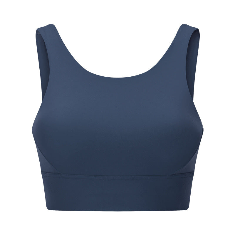 Sports Bra Running Shockproof Sports Beauty Back Bra Blue - D&A