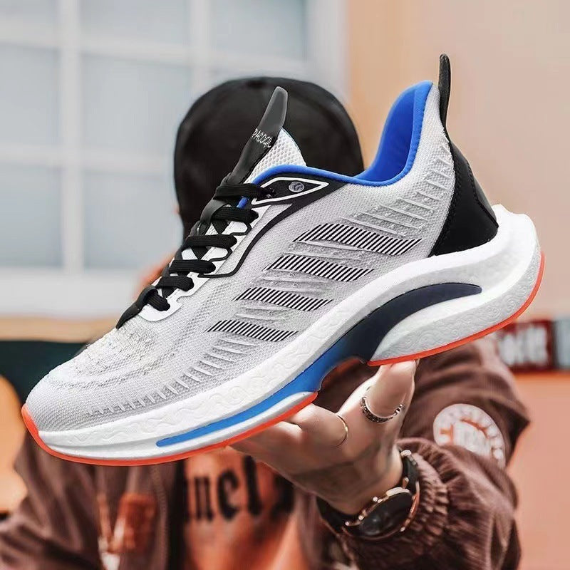 New Breathable And Portable Versatile Sports Shoes White And Blue - D&A