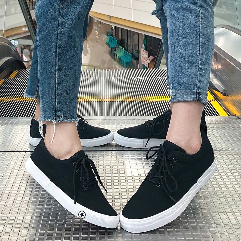Lace-up Sports Meeting Dancing Shoes Men Black - D&A