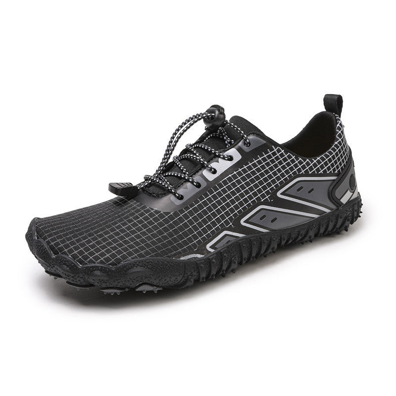 New Thickened Indoor Fitness Shoes Soft Bottom Non-slip Treadmill Shoes DB9925 Black - D&A