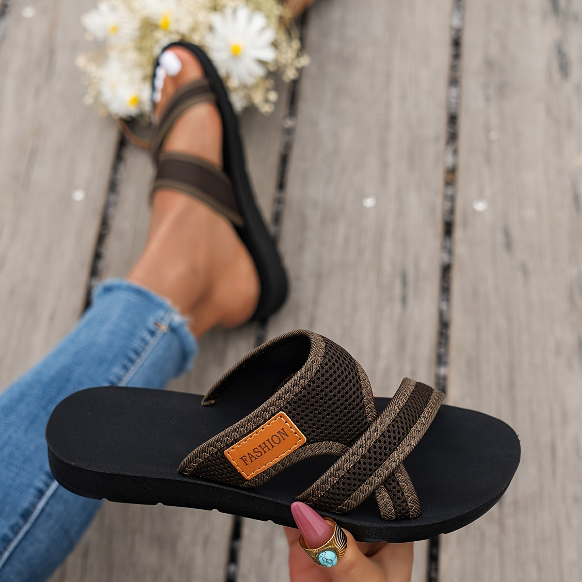 Summer Outdoor Women's Breathable Mesh Slippers - D&A