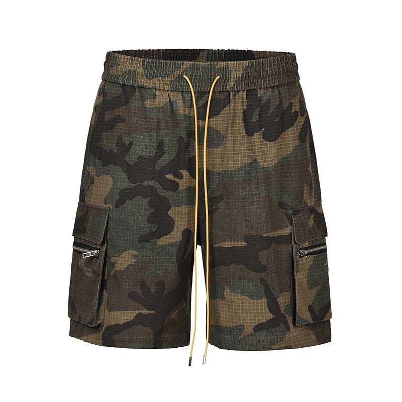 Three-dimensional Multi-pocket Workwear American Shorts Men Camouflage - D&A