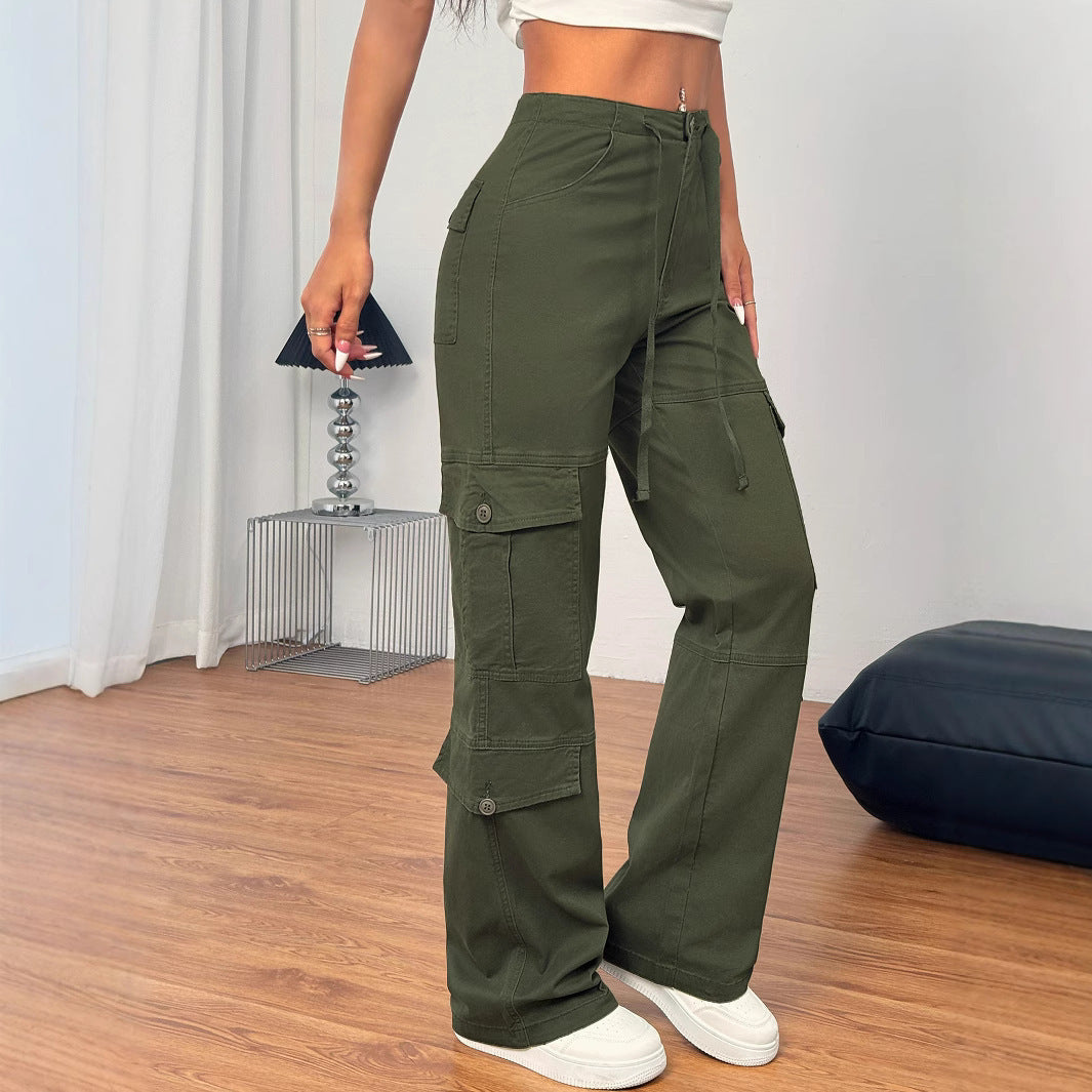 TL337 European And American Street Style Overalls Loose Jeans - D&A