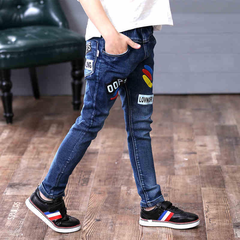 Boys Jeans Autumn And Winter New One-piece Velvet B - D&A