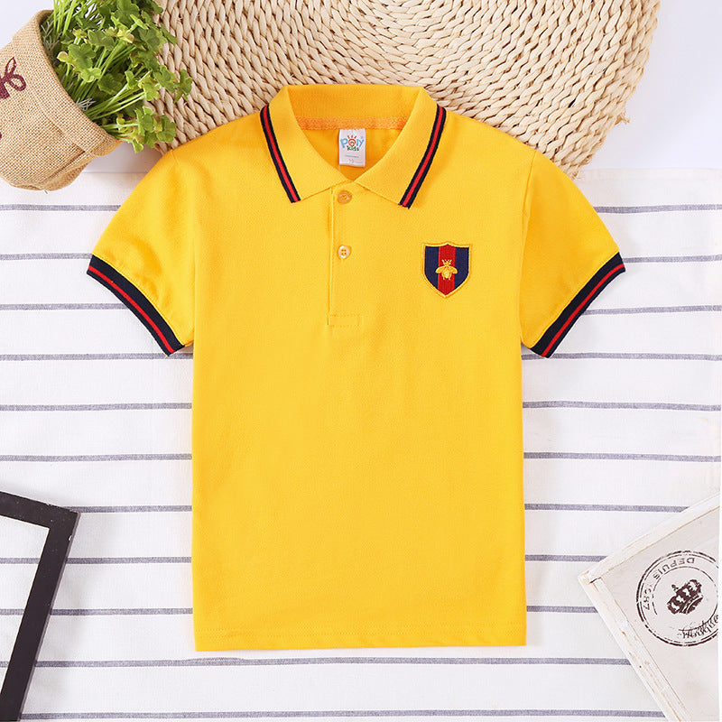 Children's Shirt Boy Top T-shirt Bright yellow - D&A