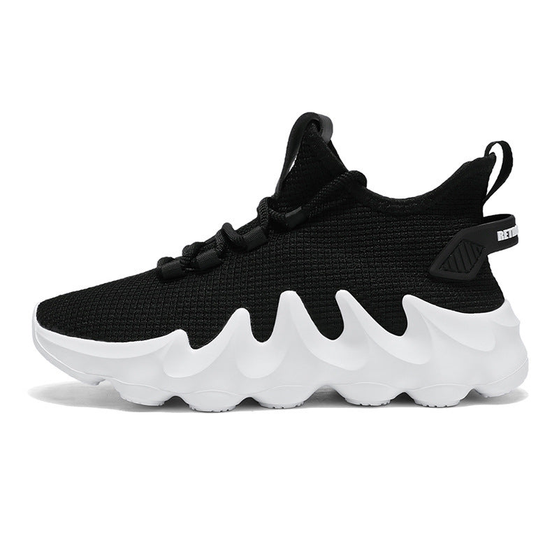 Men's Casual All-matching And Lightweight Breathable Sock-like Shoes Black - D&A
