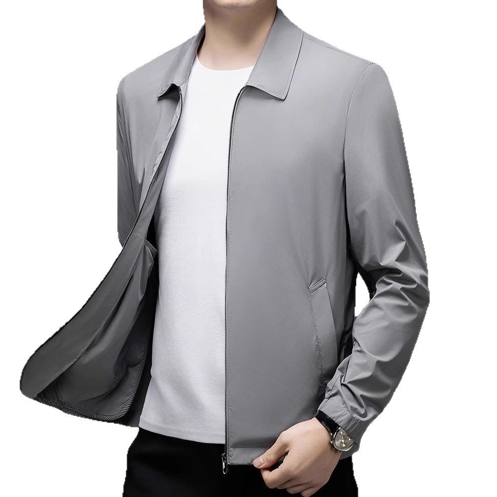 Summer Men's Light Gray Executive Jacket - D&A