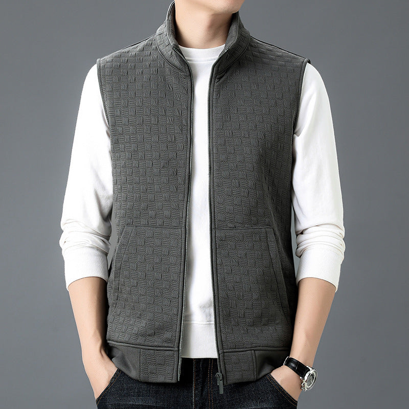 Casual Sleeveless Top Waistcoat Bottoming Vest Gray - D&A