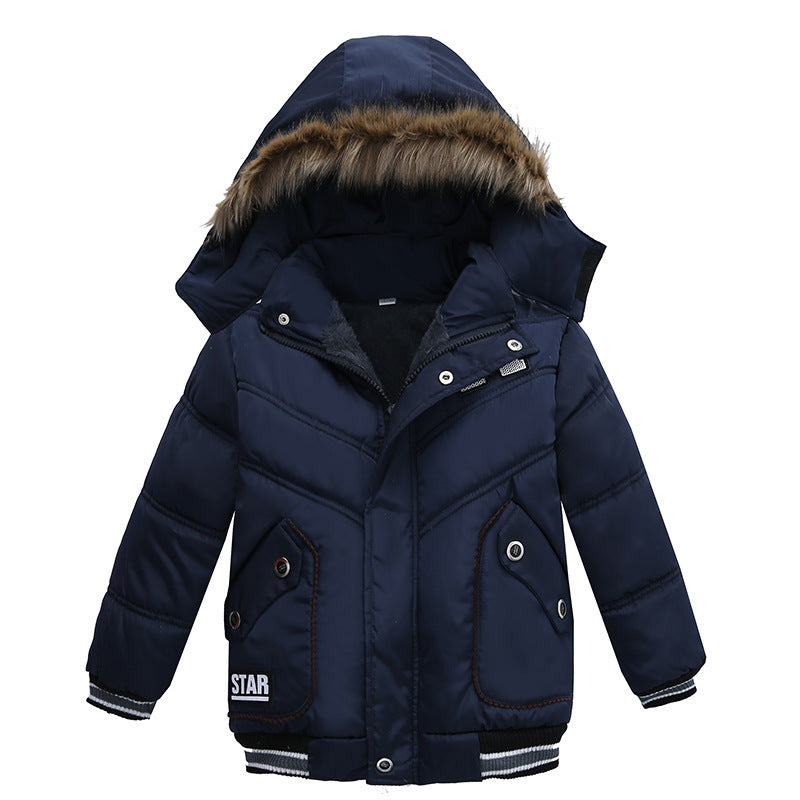 Small And Medium-Sized Boys Cotton-Padded Jackets 1style - D&A
