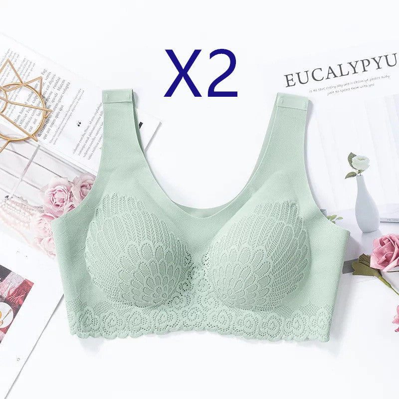 Underwear lace bra Light Green2pcs - D&A