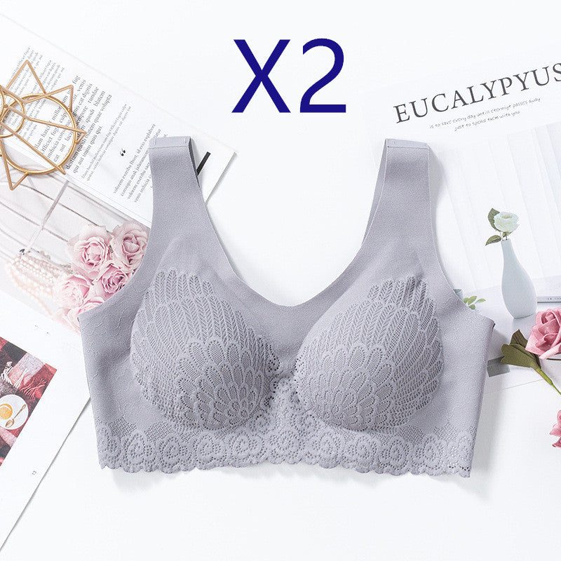 Underwear lace bra Light Blue2pcs - D&A