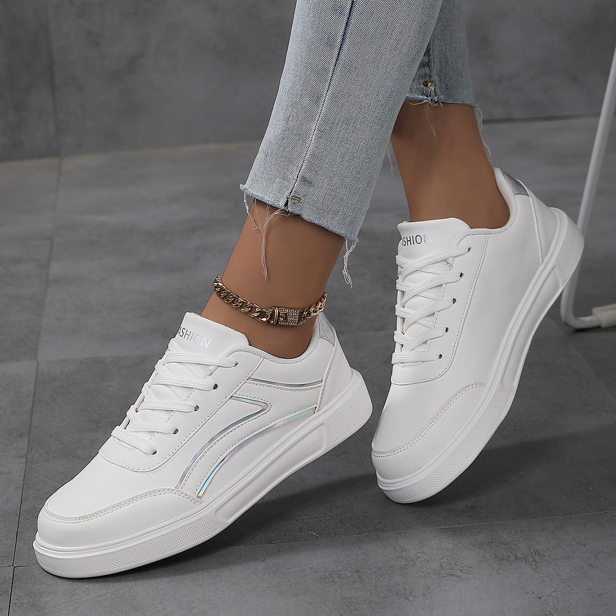 Plus Size Board Shoes Female Students Breathable Lightweight Casual - D&A