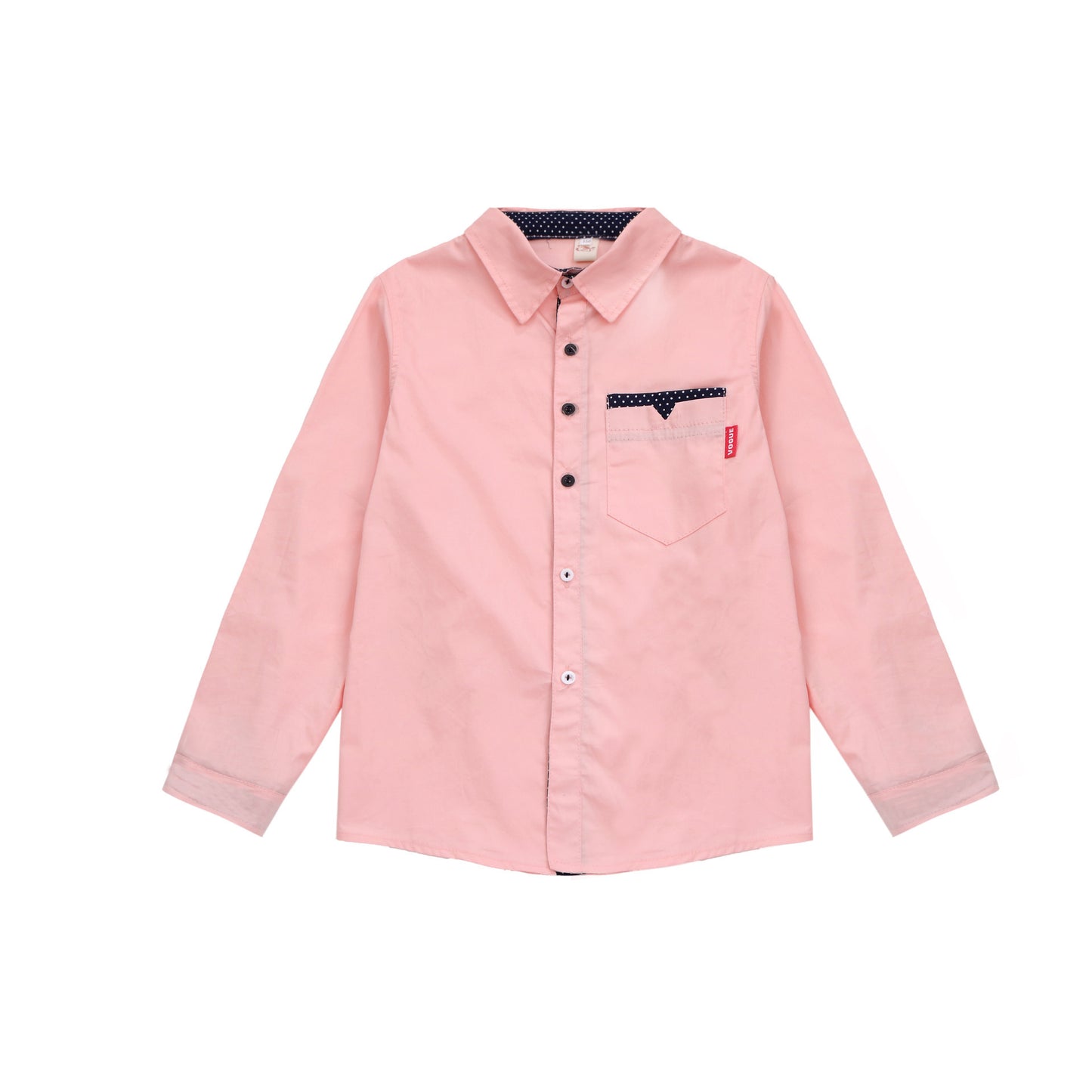 Student Spring And Autumn Trendy Fan Lapel Polka Dot Shirt - D&A