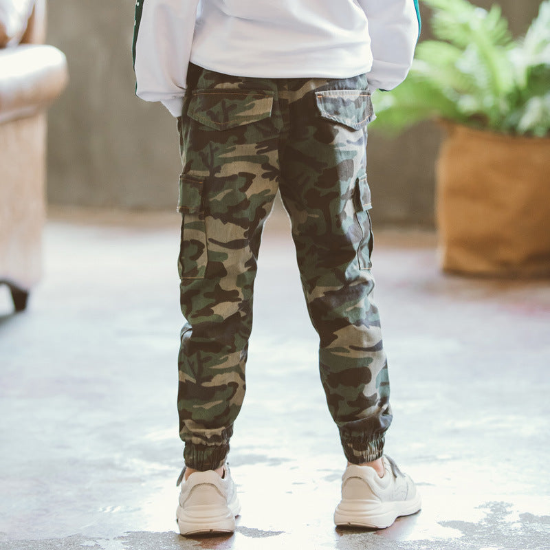 Children's Sports Military Camouflage Casual Trousers - D&A