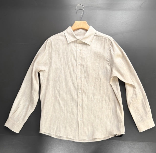 Men's Spring Long Sleeve Shirt Apricot - D&A