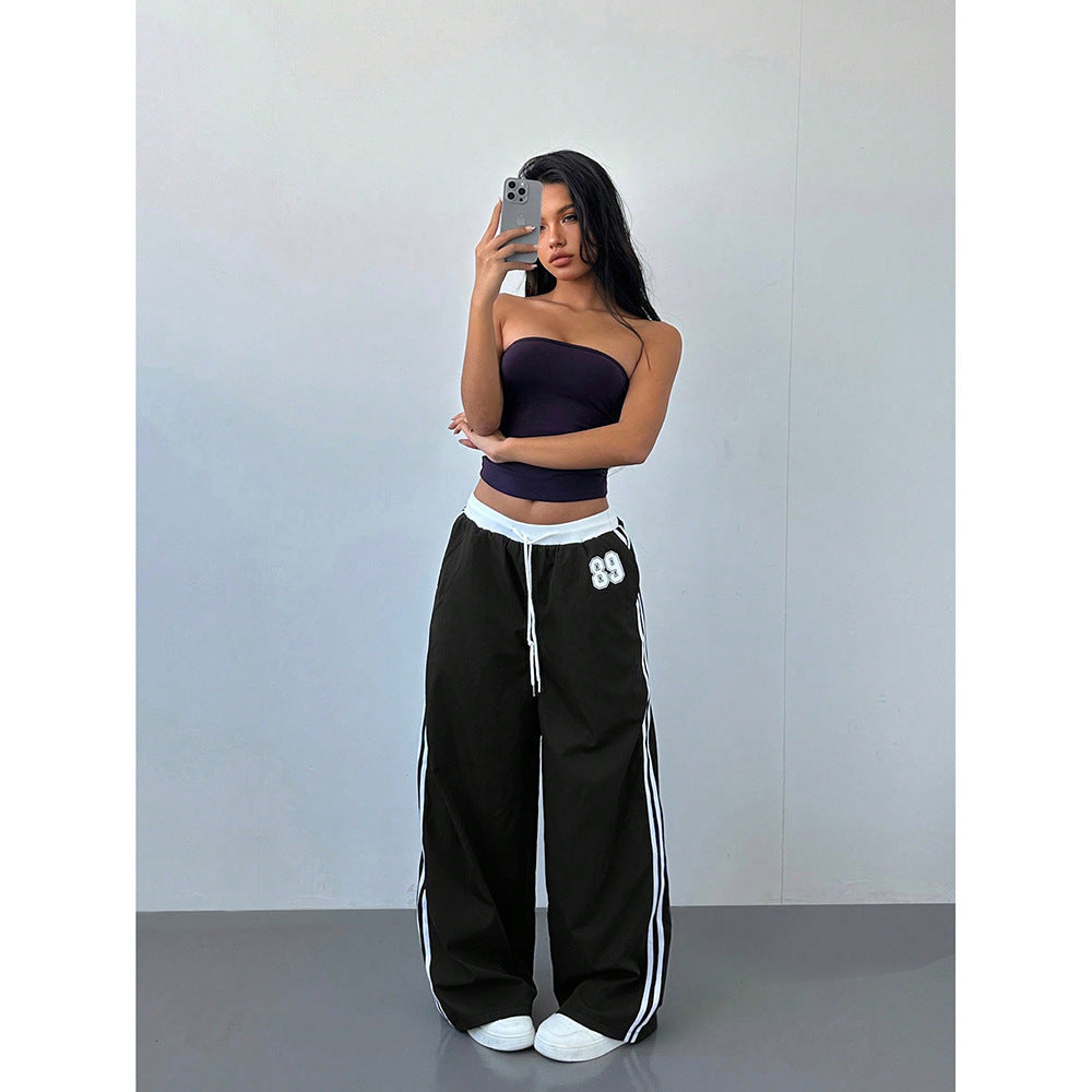 Loose Trendy Digital Printing Design Sense All-matching Long Pants - D&A