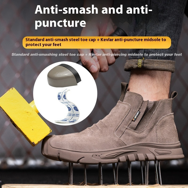 Welder Safety Shoes With Male Steel Toe Caps For Anti Smashing And Anti Piercing - D&A