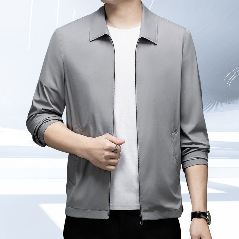 Summer Men's Light Gray Executive Jacket Gray - D&A
