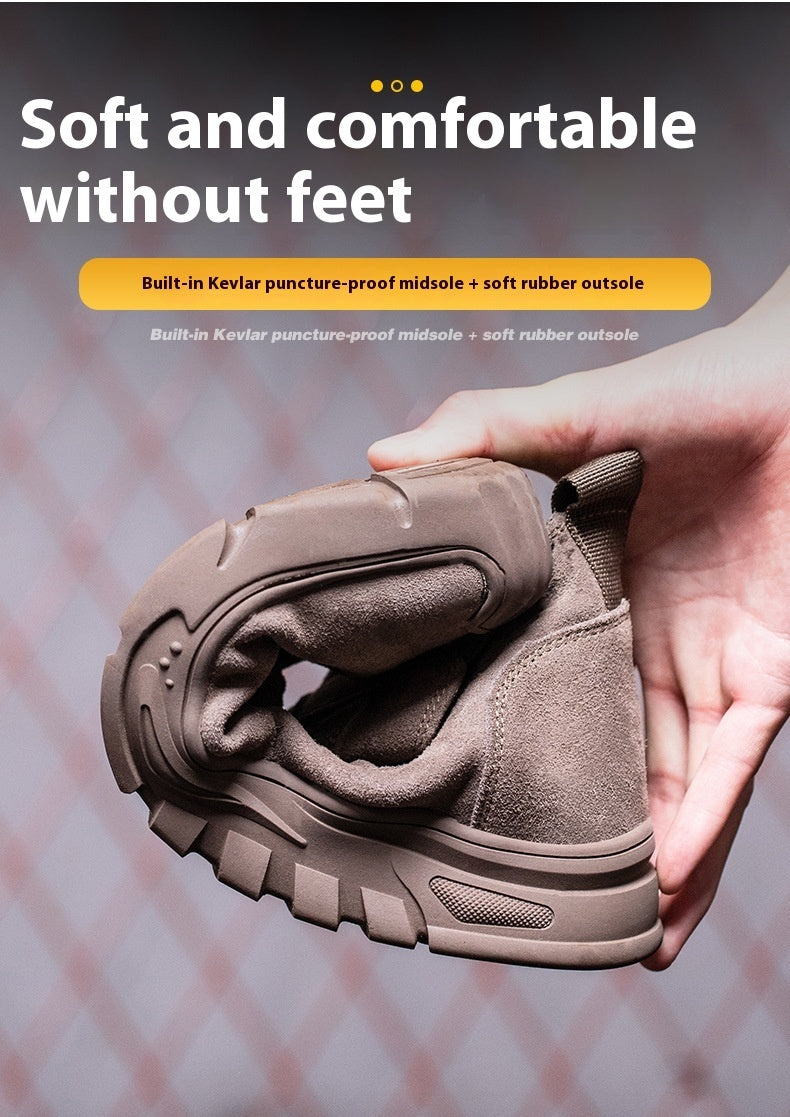Welder Safety Shoes With Male Steel Toe Caps For Anti Smashing And Anti Piercing - D&A