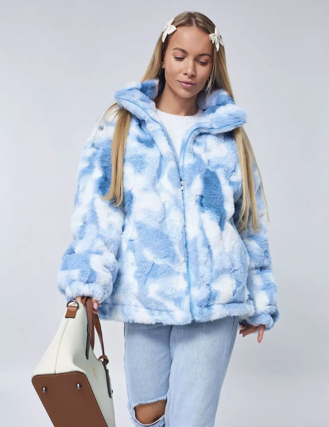 Teddy's Plush Coat Blue - D&A