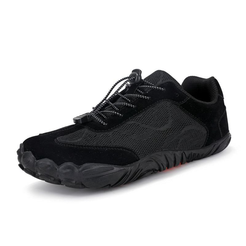 Outdoor FiveFingers Mountaineering Breathable Hiking Boots Men 6805 Black - D&A