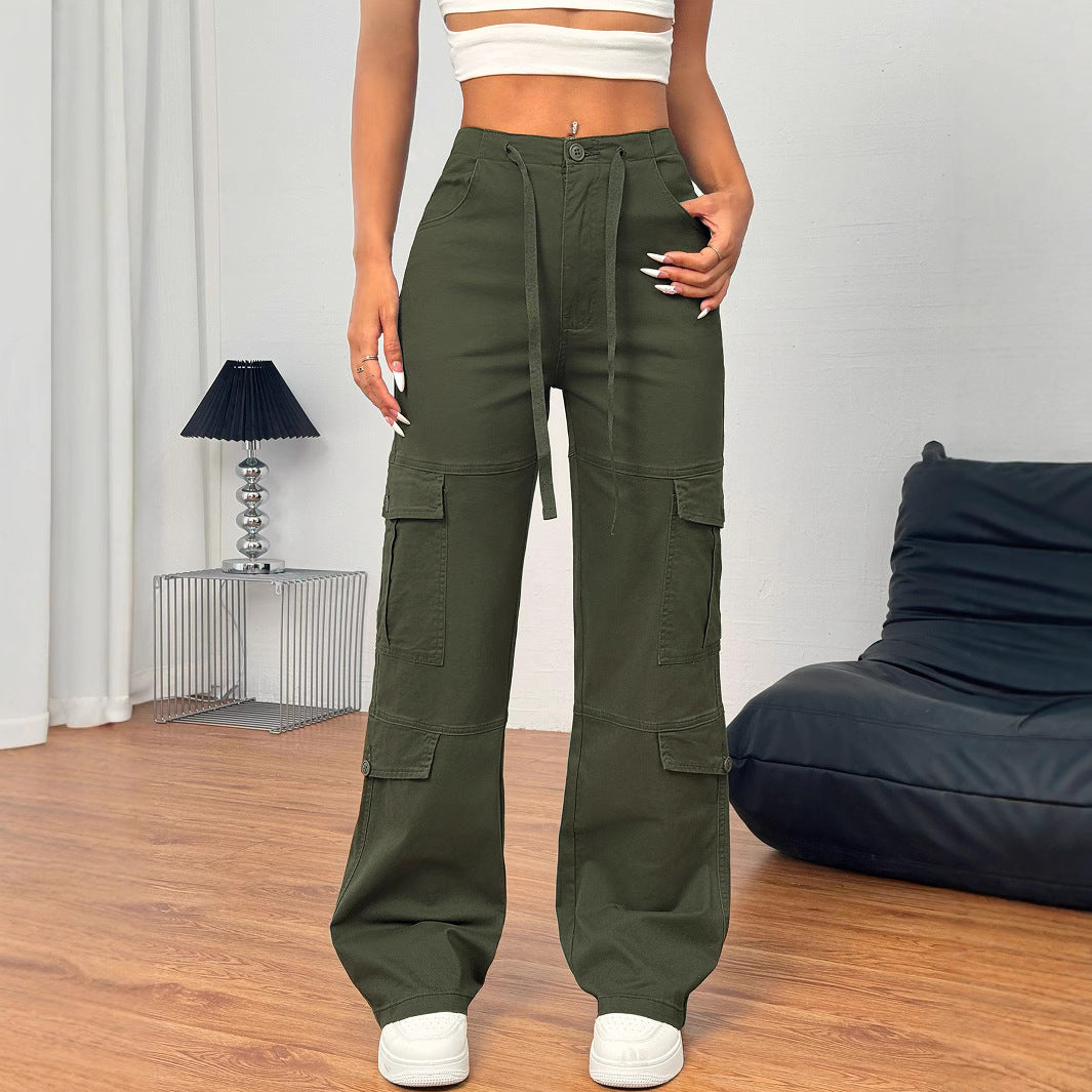 TL337 European And American Street Style Overalls Loose Jeans - D&A