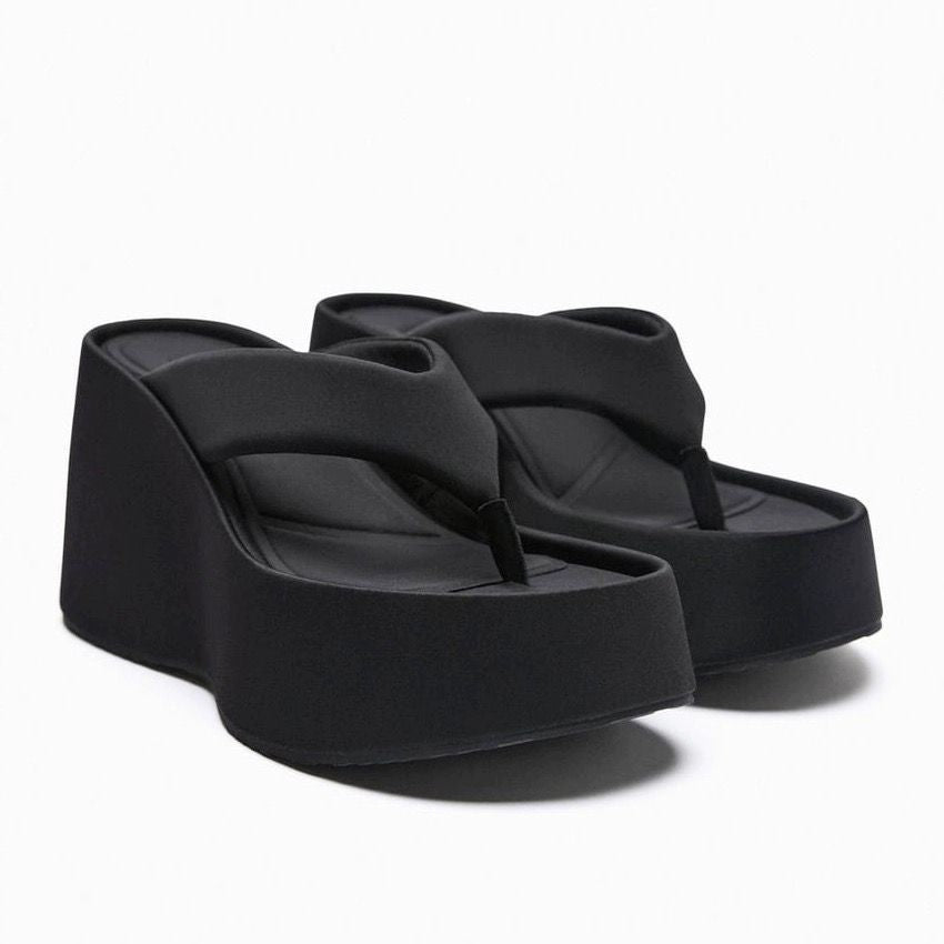 Platform Platform Flip-flops Women's Outdoor Slippers - D&A
