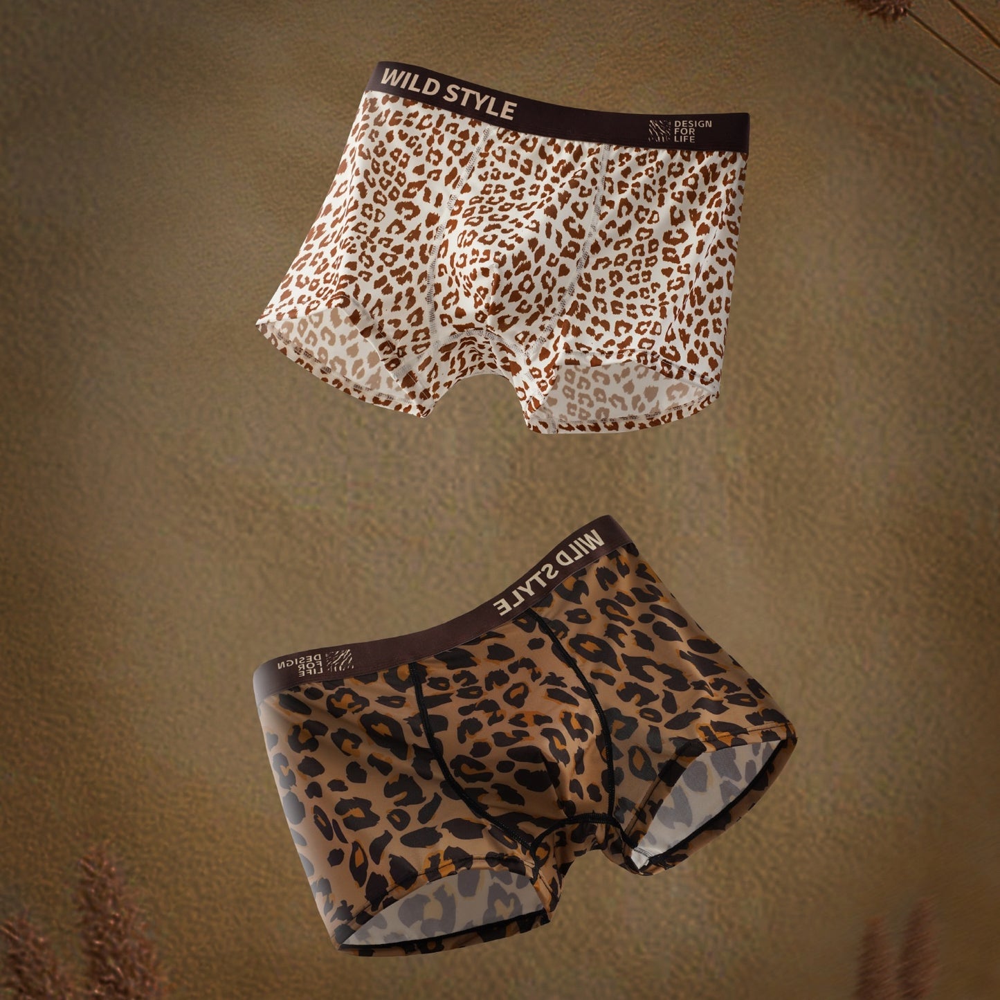 Ice Silk Underwear Leopard Print - D&A