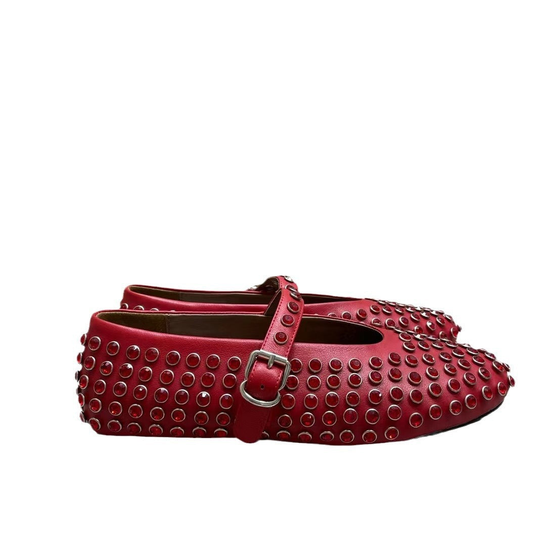 Round Toe Flat Bottom Comfortable Fashion Women's Shoes - D&A