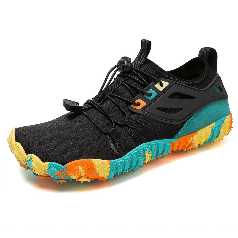 New Thickened Indoor Fitness Shoes Soft Bottom Non-slip Treadmill Shoes DB5901 Black - D&A