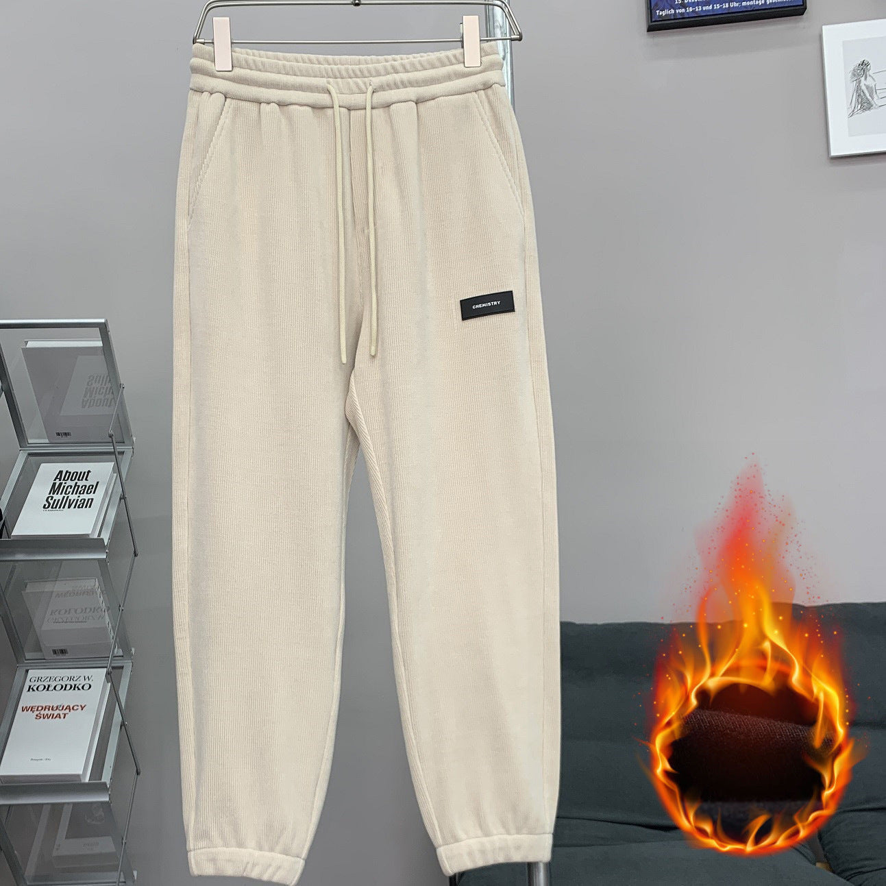 Corduroy Ankle-tied Sweatpants All-match Plus Size - D&A
