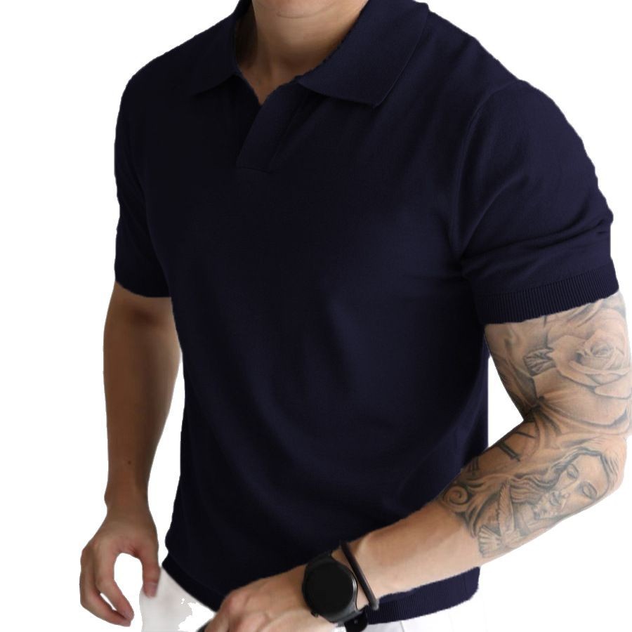 Summer Men's Cool Loose Lapels T-shirt - D&A