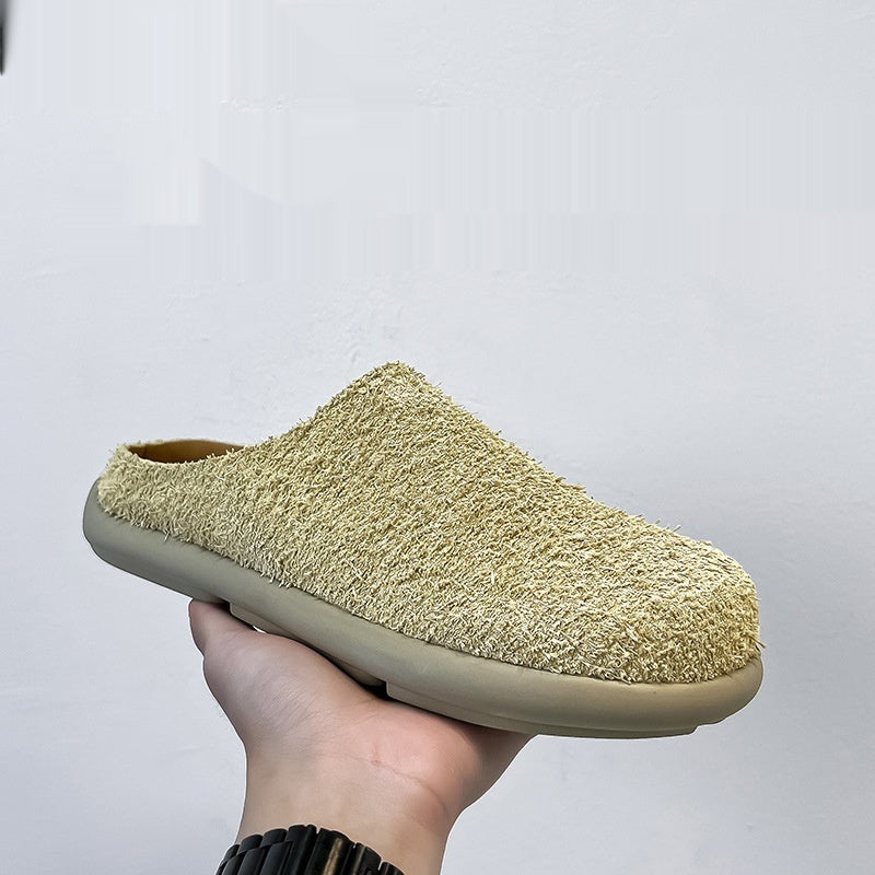 Outdoor Half Slippers Leather Shoes - D&A