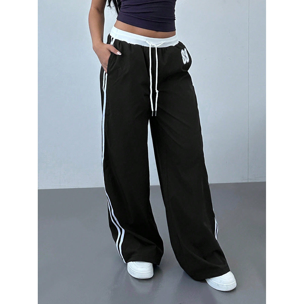 Loose Trendy Digital Printing Design Sense All-matching Long Pants - D&A
