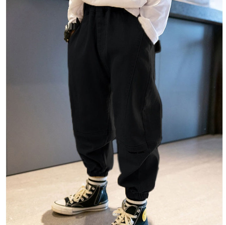 Boys' Middle And Older Children's Footwear Overalls Trousers - D&A