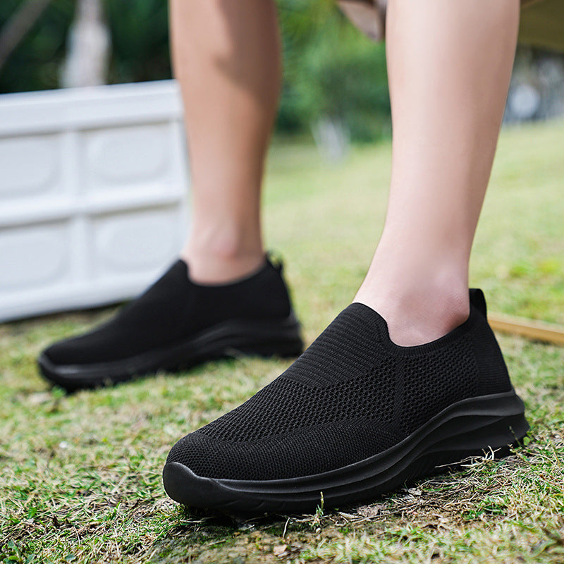 Mesh Flying Woven Breathable Loafers Comfortable All-match Shoes - D&A