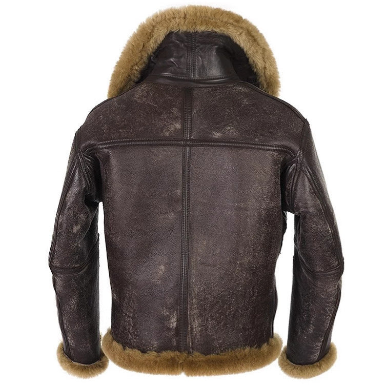 Western Antique Trendy Fur Coat For Men Winter - D&A