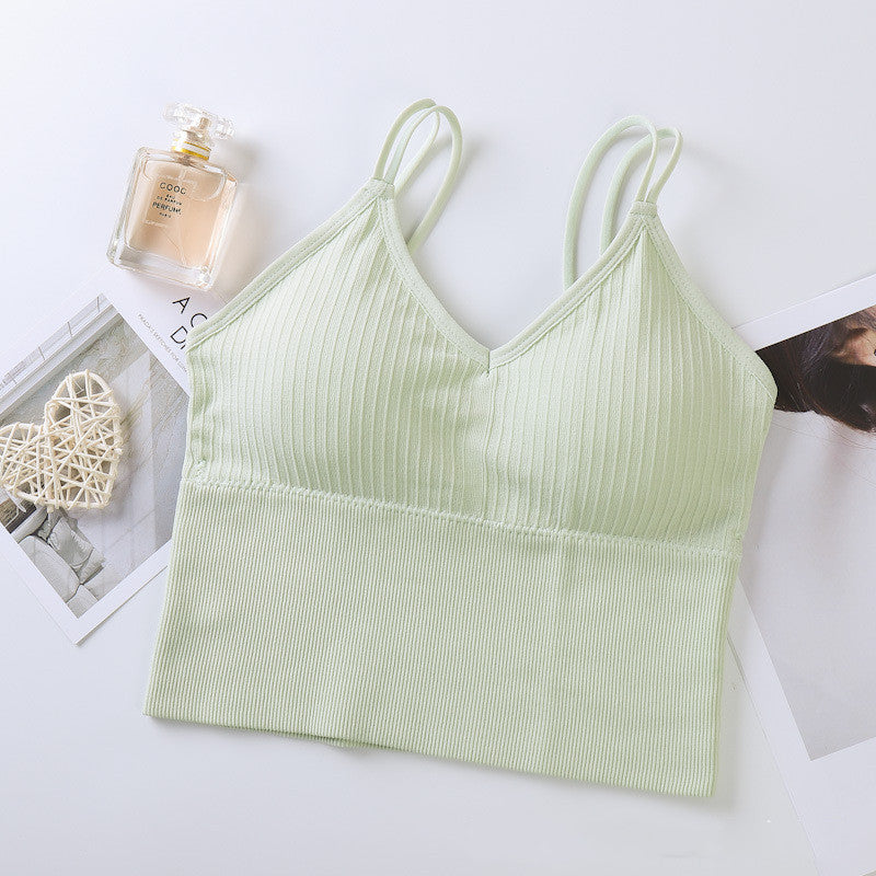 Fashion Base Camisole Underwear For Women Light Green Free Size - D&A