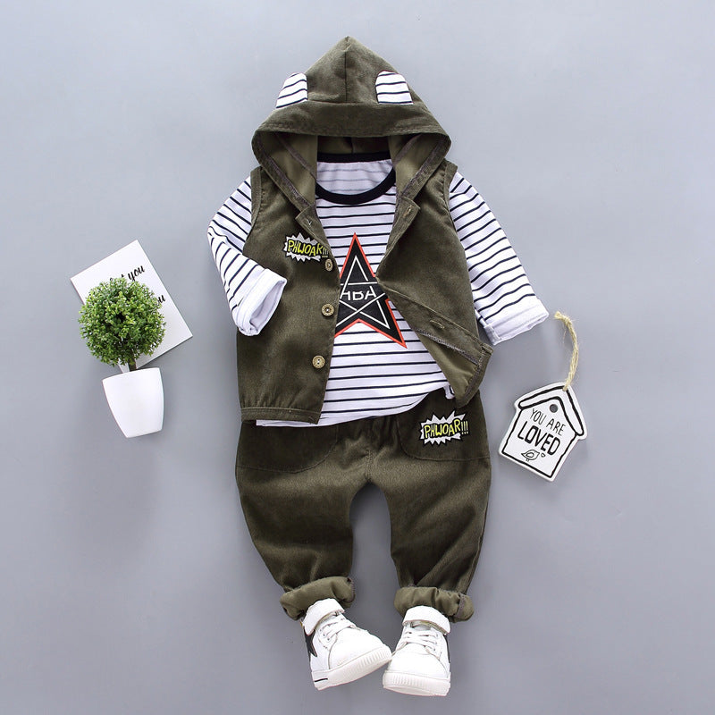 Children's Clothes Boys' Suits Boys' Autumn Three-Piece Suits 3.style - D&A