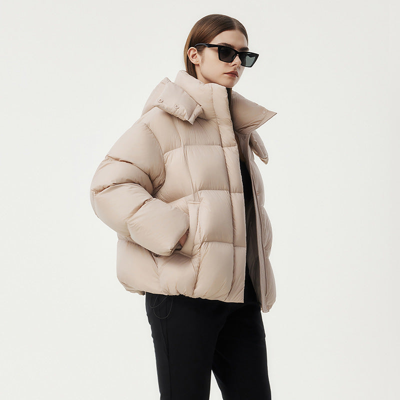 Women's Fashion Puff Warm Thick Coat Cold Berry Pink - D&A