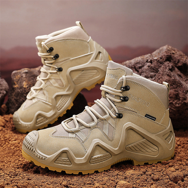 High-top Tactical Shoes Wear-resistant Desert Boots Outdoor New Combat Boots - D&A