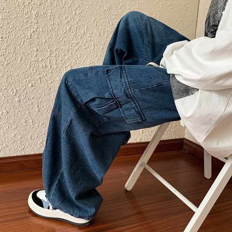 Straight Jeans Men's Spring New Korean Style - D&A