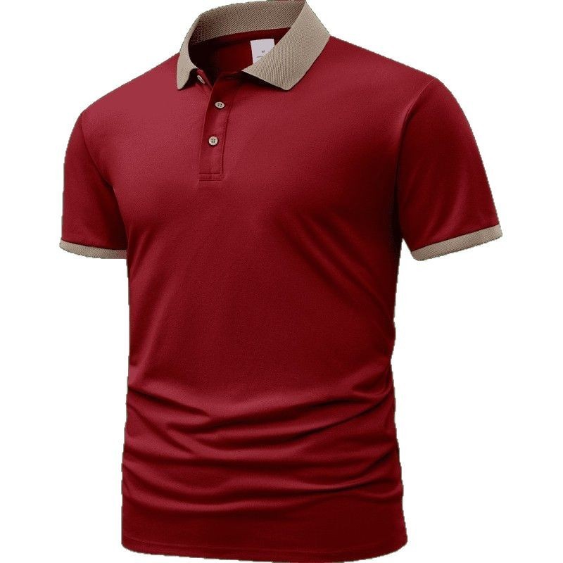Summer Polo Shirt Printed T-shirt Short Sleeve High-end Lapel - D&A
