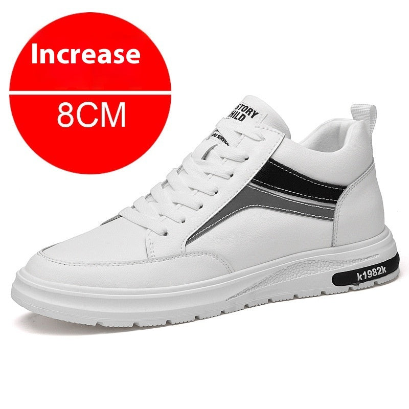 Heighten Casual Shoes Sneaker Men White 8CM - D&A