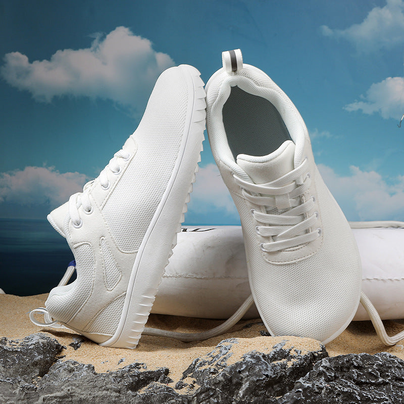 New Wide-toe Running Sports Soft Bottom Indoor Bare Feet Casual Shoes Flying Woven Breathable Mesh Shoes - D&A