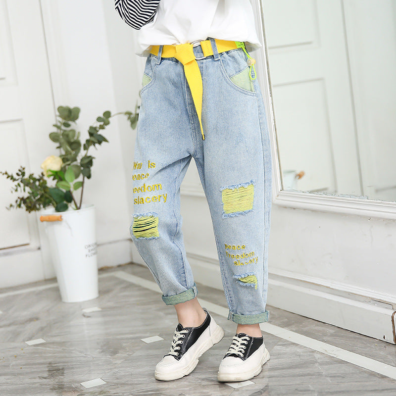 Big Children Loose Children In Spring Beggar Pants - D&A